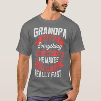 Manar Grandpa känner till allt apparat, morfar, F T Shirt