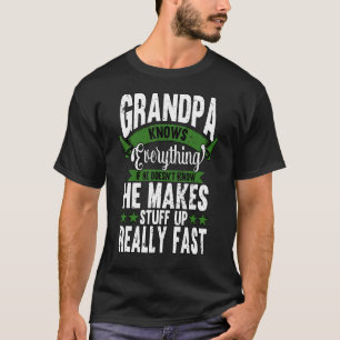 Manar Grandpa känner till allt Far Fars dag T Shirt
