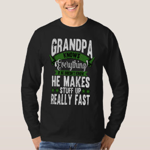 Manar Grandpa känner till allt Far Fars dag T Shirt