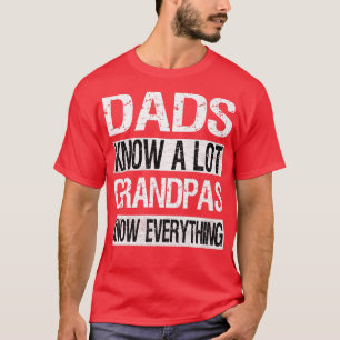 Manar Grandpa känner till allt Pappa Funny Far Da T Shirt