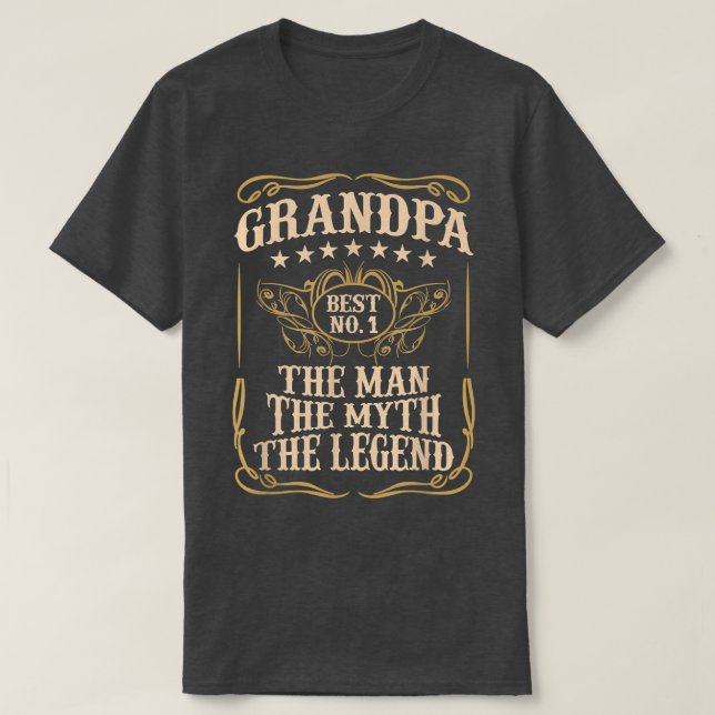 Manar GRANDPA MMAN MYTH, LEGEND Far  T Shirt (Design framsida)