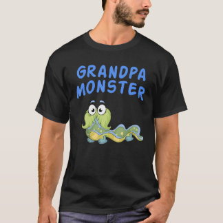 Manar Grandpa Monster shirt Birthday Family Monste T