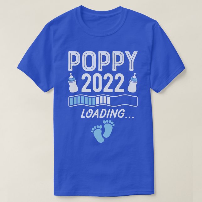 Manar Grandpa Poppy 2022 Loading Grandad Gravid T Shirt (Design framsida)