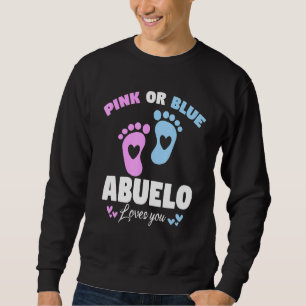 Manar Grandpa Rosa eller Blue Abuelo Kärlek du Lång Ärmad Tröja