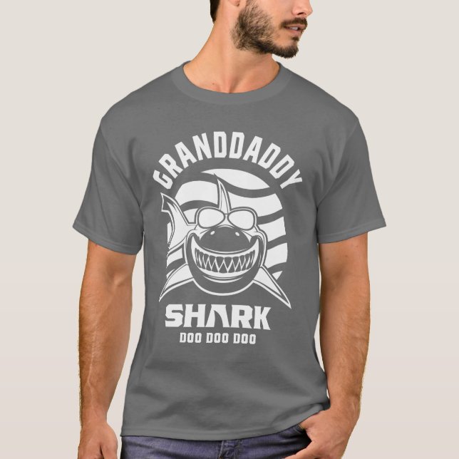 Manar Grandpappa Shark Grandpa Gift T Shirt (Framsida)