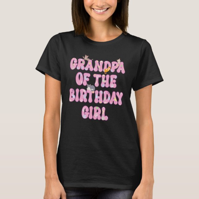 Manar granpa av barrdagskaraktär B T Shirt (Framsida)