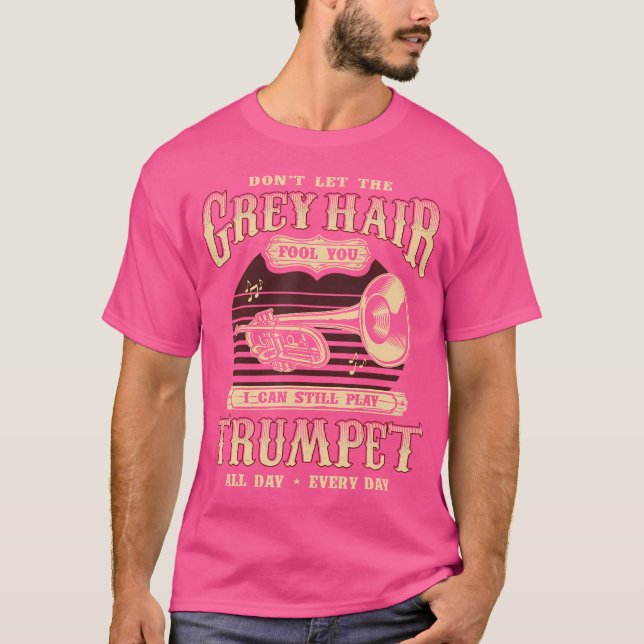 Manar Grått Hair Fools du jag kan fortfarande spel T Shirt (Framsida)