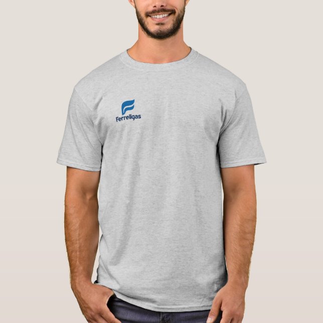 Manar Grått Logotyp T-Shirt (Framsida)