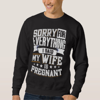 Manar Gravid Pappa som ska Lång Ärmad Tröja