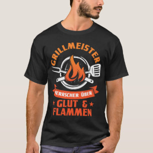 Manar Grillmeister-linjal över glimmer T Shirt