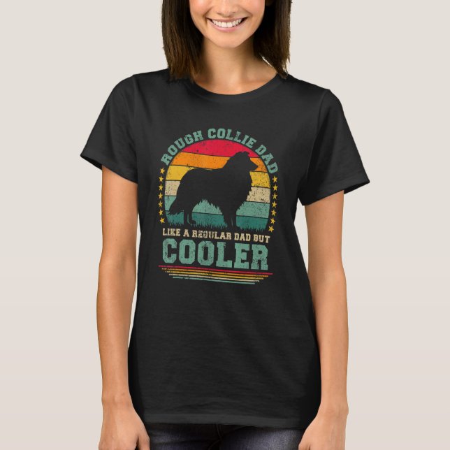 Manar Groe Collie Pappa som ett vanligt Pappa men  T Shirt (Framsida)