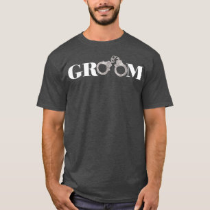 Manar Groom Handfängsel Bröllop Brudens sida Gift T Shirt