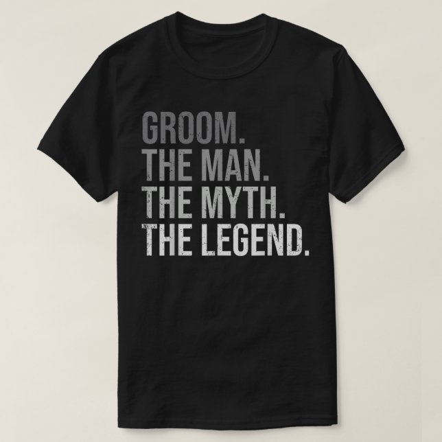 Manar Groom människan, myten om den förklarande "B T Shirt (Design framsida)