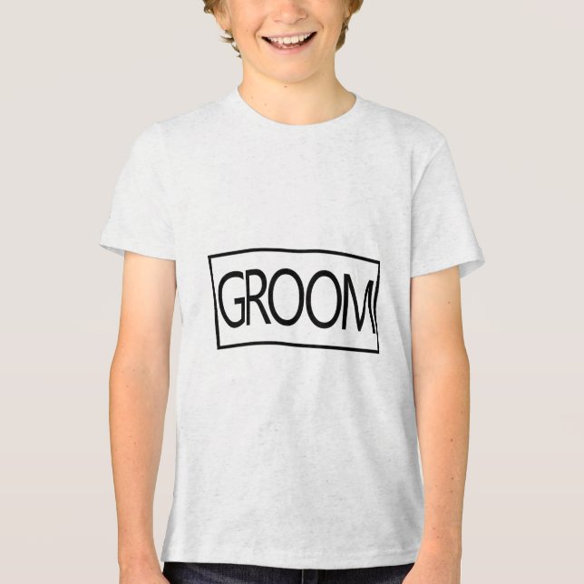 Manar Groom Matchningsgrad Framtida Make Bröllop B T Shirt (Framsida)