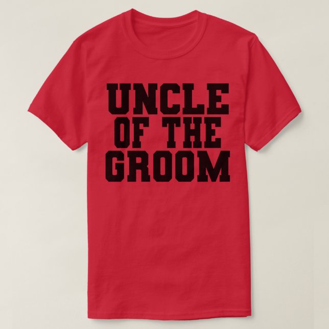 Manar, Groomens farbror, den fina familjematchning T Shirt (Design framsida)