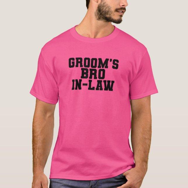 Manar Groom's Bro in Law Brother Family Matching B T Shirt (Framsida)