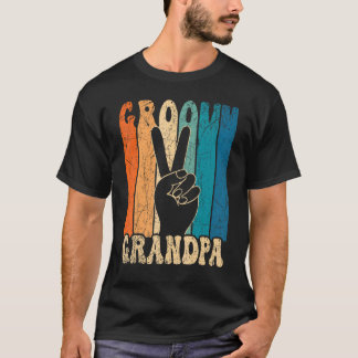 Manar Groovy Grandpa 70s Aesthetic Nostalgia 1970' T Shirt
