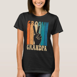 Manar Groovy Grandpa 70s Aesthetic Nostalgia 1970' T Shirt