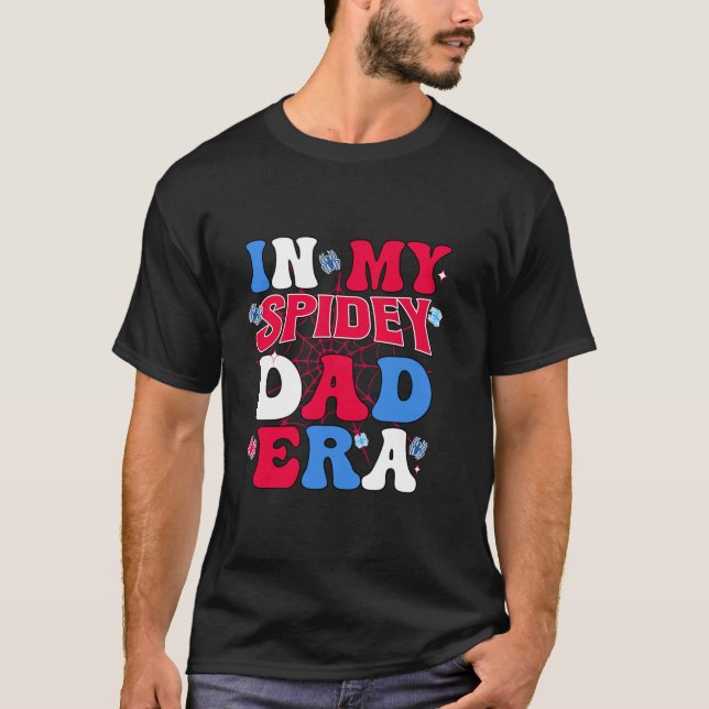 Manar Groovy Mamma och pappa Spidey Pappa i min Pa T Shirt (Framsida)