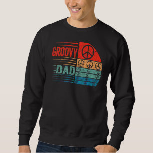 Manar Groovy Pappa 70-talet Aesthetic Nostalgia 19 Lång Ärmad Tröja