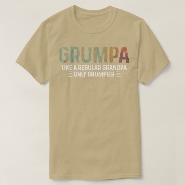 Manar Grumpa definition Te som en vanlig morfar T Shirt (Design framsida)