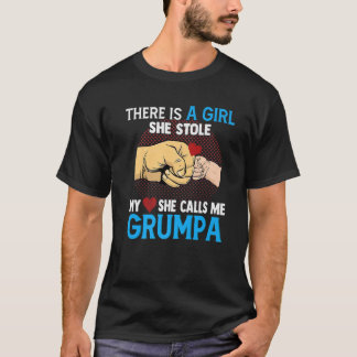 Manar Grumpa Fars dag från hustru och dotter T Shirt