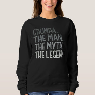 Manar Grumpa från Grandchildren Grumpa Man Myth Le T Shirt