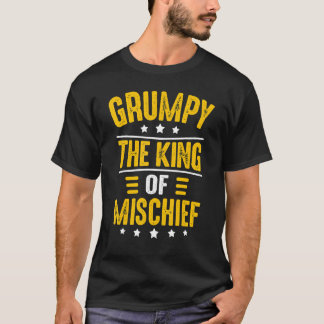 Manar grumpy Kung av misshuvud För manar Fars dag T Shirt