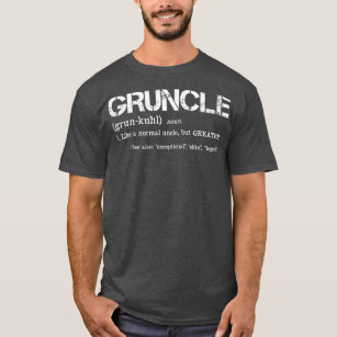 Manar Gruncle Definition Coola farbror Gift för T Shirt