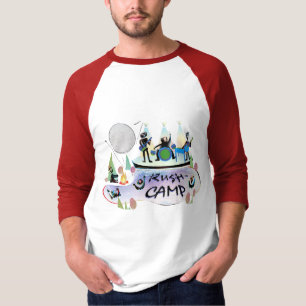 Manar grundläggande 3/4 T-tröja röda RushCamp f T Shirt