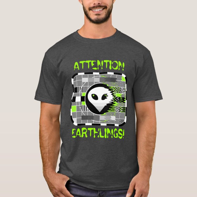 Manar grundläggande grått tee shirt (Framsida)