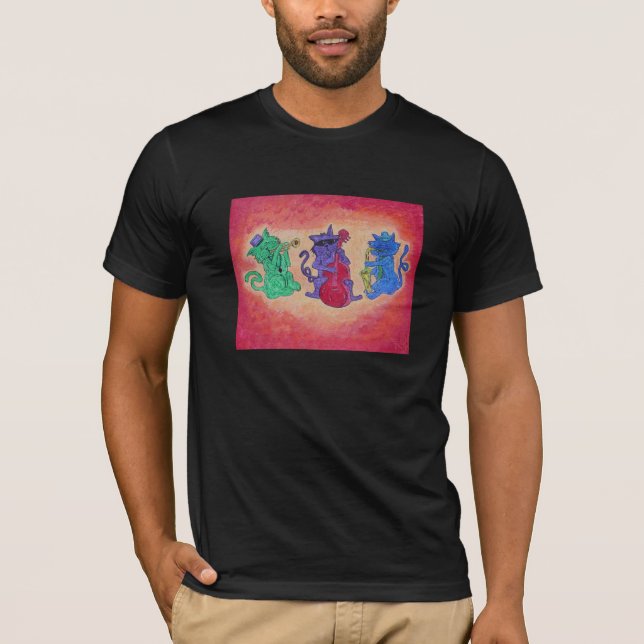 Manar grundläggande katter för Jazz för Tee Shirt (Framsida)