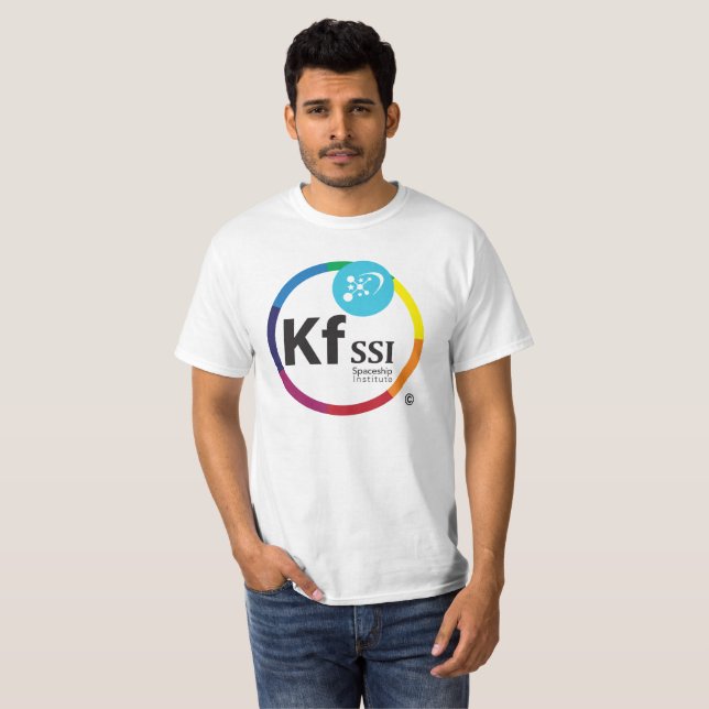 Manar grundläggande T-tröja med KFSSI-logotypen Tee (Hel framsida)
