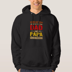 Manar gud åt mig två titlar Pappa och Pappa Pappor Hoodie