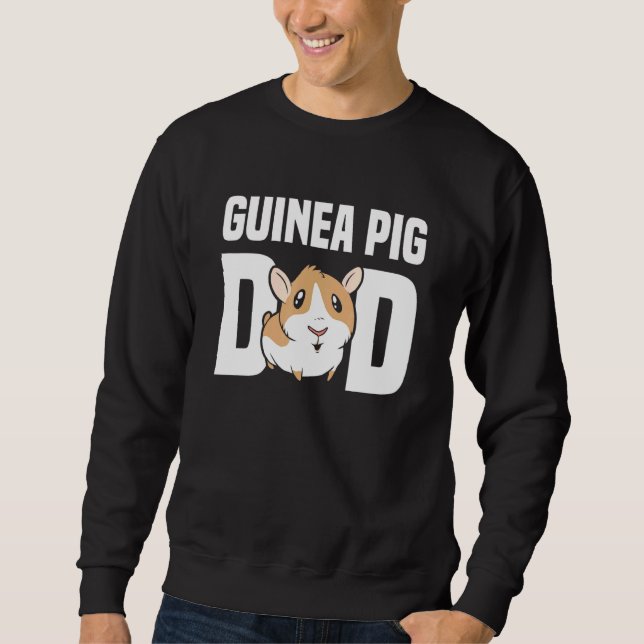 Manar Guinea Gris Pappa Cute Guinea Pappa pappa Gr Lång Ärmad Tröja (Framsida)