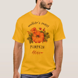 Manar guld färg Mor-pumpa T-shirt