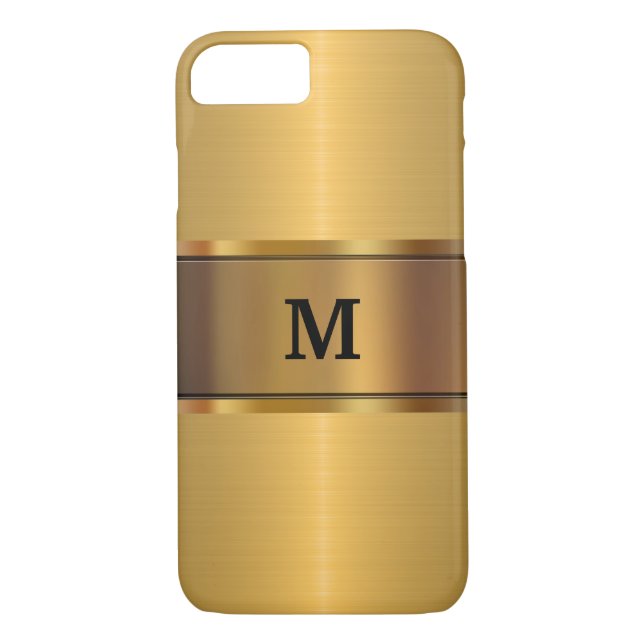 Manar guld- Look för Monogram Case-Mate iPhone Skal (Baksida)