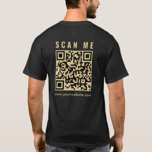 Manar Guld skanna mig QR-kod fram- och tillbaka-ut T Shirt