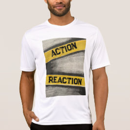 Manar Gult & Graphite "Action and Reaction" T Shirt