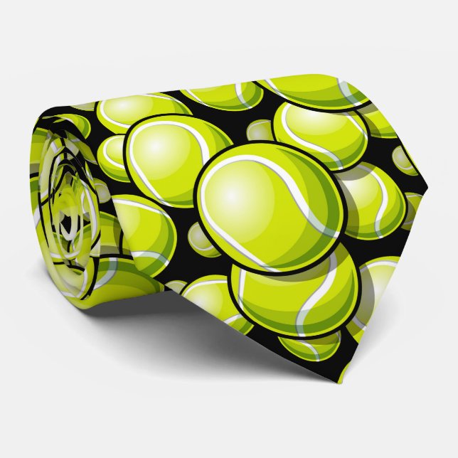 Manar gult tennis boll Necktie Slips (Rullad)