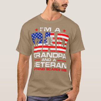 Manar Gun American Flagga Im A Pappa Grandpa och A T Shirt