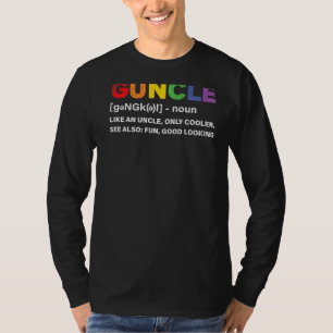 Manar Guncle Definition Lgbtq Gay pride Month Grap T Shirt