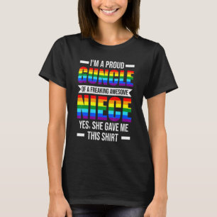 Manar Guncle of a Freaking Fantastisk Niece Gay T Shirt