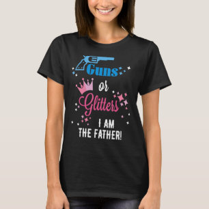 Manar Guns eller Glitter Gender Reveal Shirt for P T