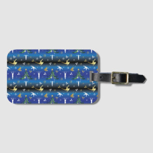 Manar Gymnastics Julgran Snowflake Bagagebricka