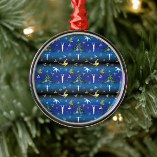 Manar Gymnastics Julgran Snowflake Julgransprydnad Metall