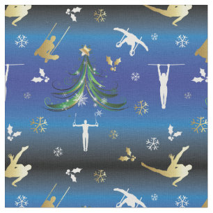 Manar Gymnastics Julgran Snowflake Tyg