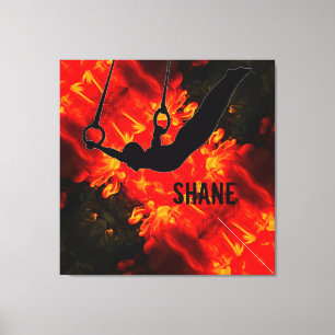 Manar Gymnastics - Lava Destructive Boys Anpassnin Canvastryck