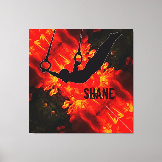 Manar Gymnastics - Lava Destructive Boys Anpassnin Canvastryck (Framsida)