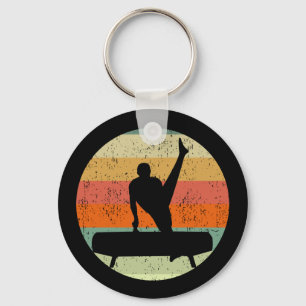 Manar Gymnastics Male Gymnast in Sunset Nyckelring